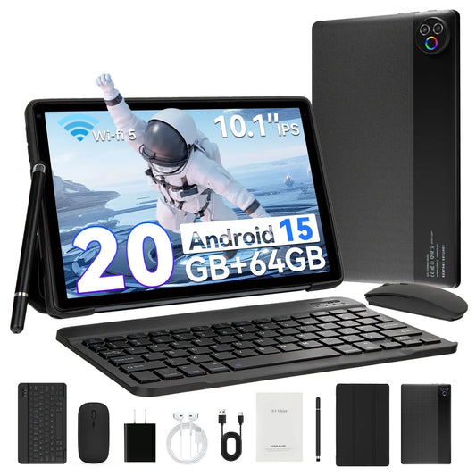 URAO 10 Inch Android 15 OS GMS Certified Tablets ROM 1TB Touch Screen