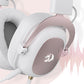 Redragon White Wired Gaming Headset - 7.1 Surround Sound Memory Foam Ear