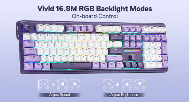 Redragon K745 PRO Wireless Gasket RGB 108 Keys Mechanical Gaming Keyboardw