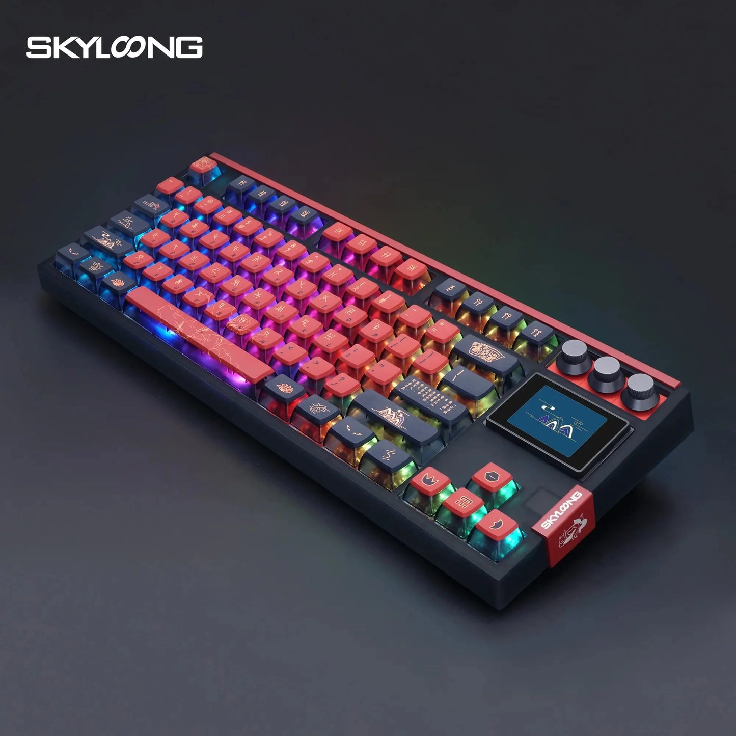 Pro Bluetooth mechanical keyboard 80% TKL low noise switch RGB backlit PBT