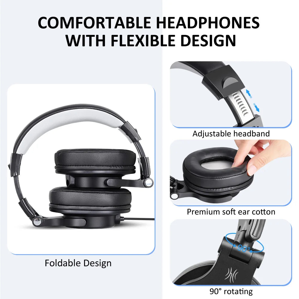 Oneodio Wired Gaming Headset Gamer 3.5mm Over-Ear Gaming Headphones