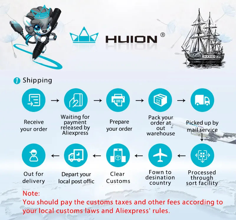 Huion Kamvas 22 Graphic Tablet Monitor 21.5 inch Screen Pen Display Compatible