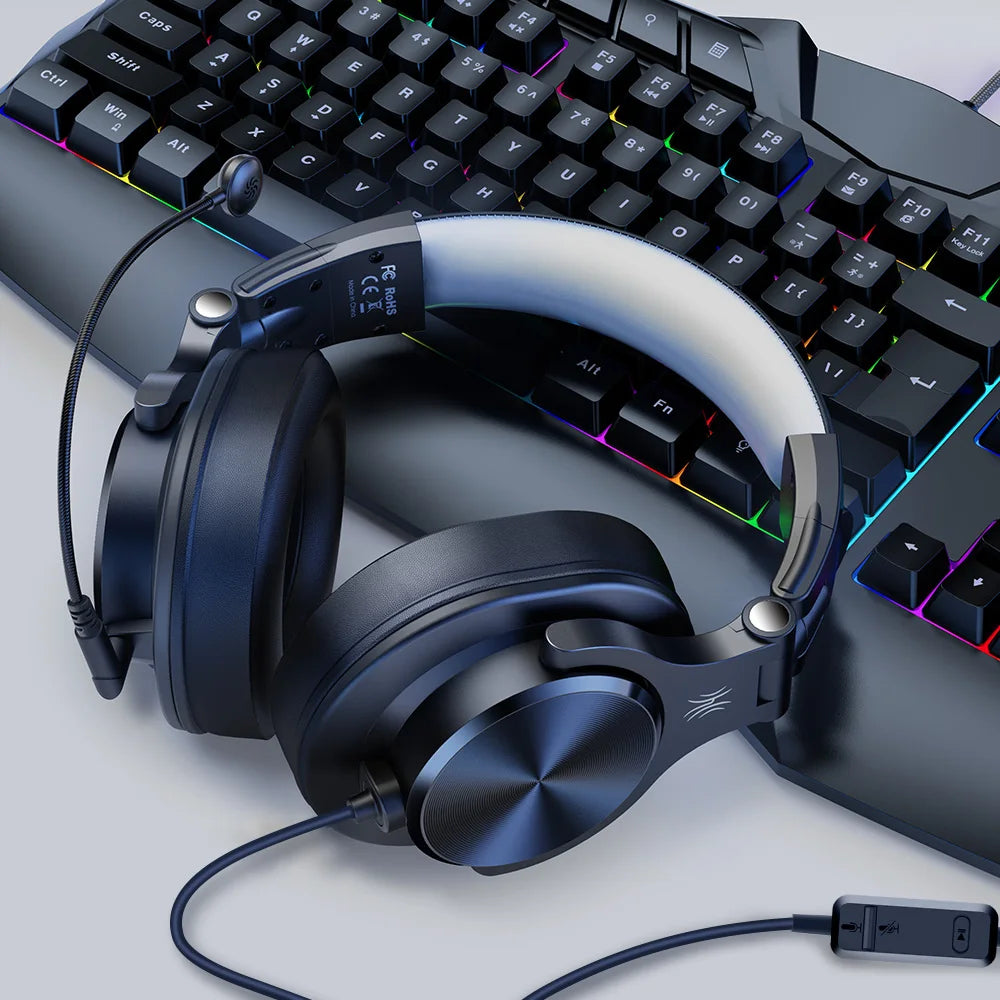 Oneodio Wired Gaming Headset Gamer 3.5mm Over-Ear Gaming Headphones