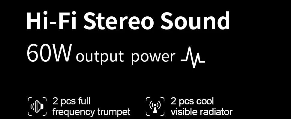 Bluetooth Speaker 60W Output Power Bluetooth Speaker camping speaker