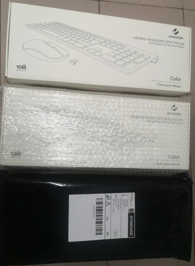 Wireless Keyboard Ergonomic French Keyboard for PC Laptop-Pink/Grey/Silver