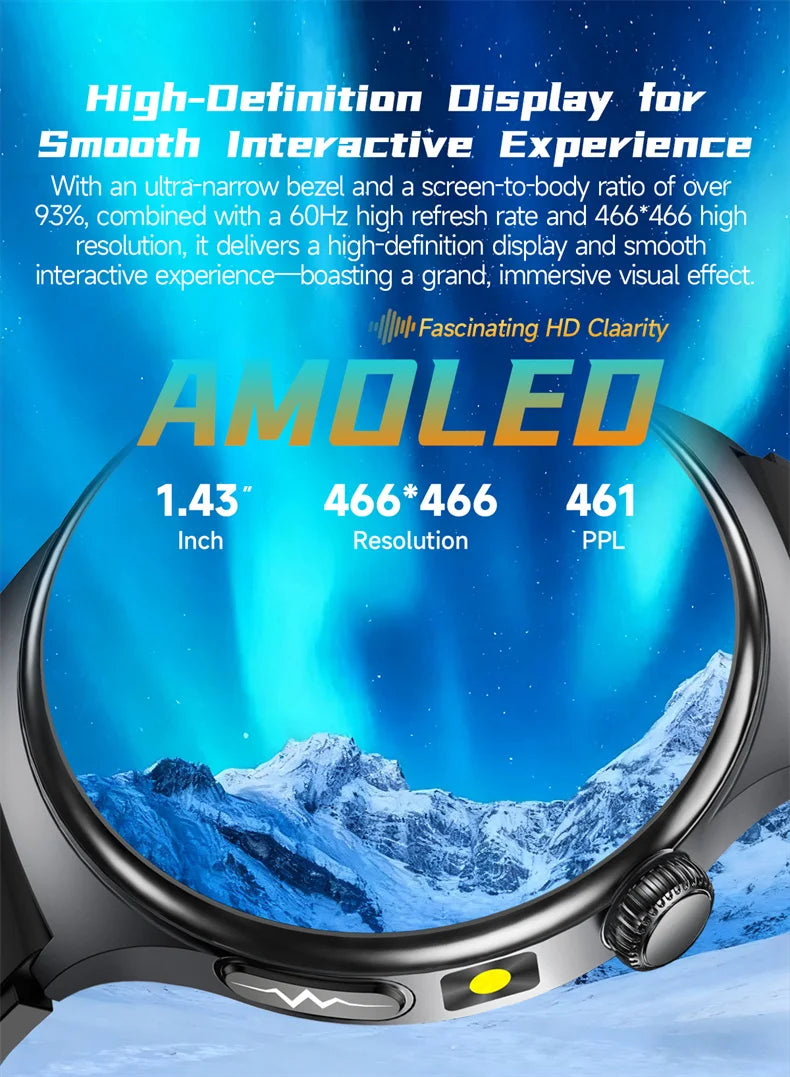 New Accurate ECG Smart Watch Heart Health Analysis Blood oxygen Pressure BT