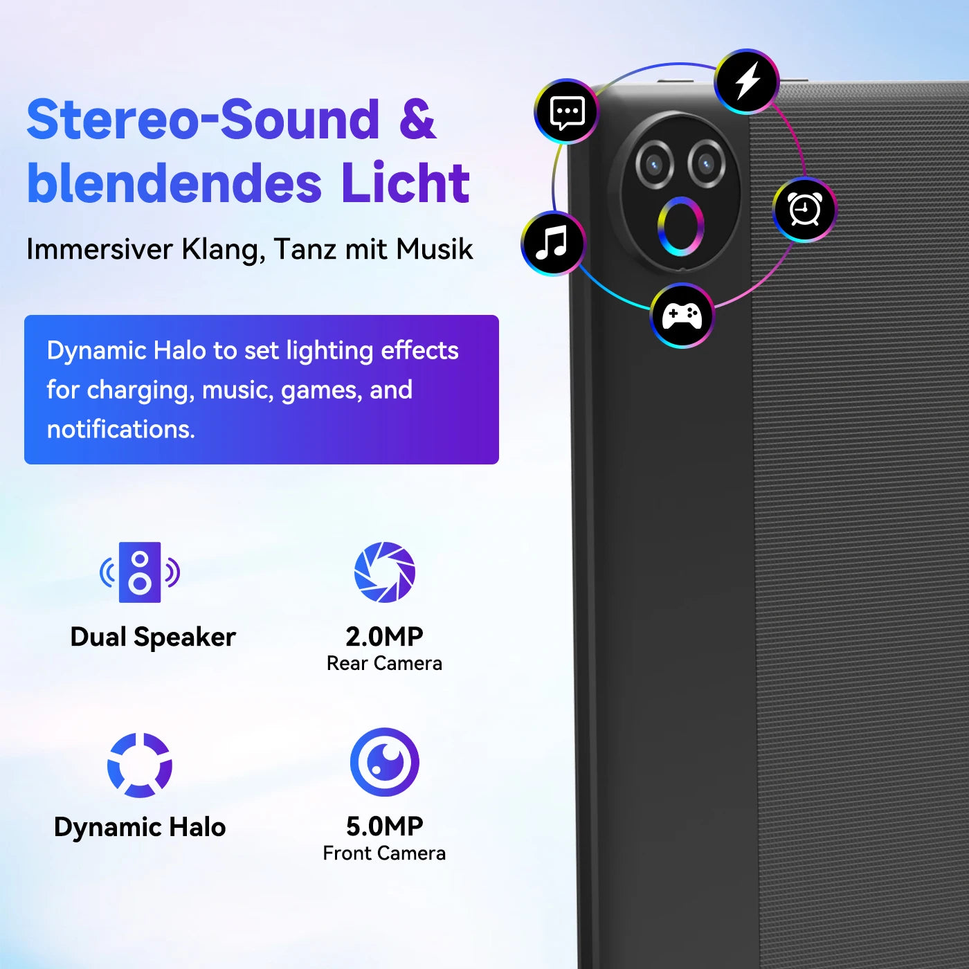 URAO 10 Inch Android 15 OS GMS Certified Tablets ROM 1TB Touch Screen