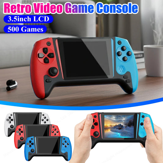 500 Games Retro Handheld Game Console 3.5inch LCD Screen Game Console
