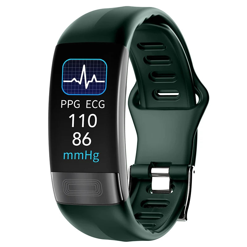 ECG+PPG Smart Wristband Fitness Tracker for Women Men Calorie Blood