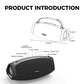 W-KING X10 Bluetooth Speaker, 120W Max Portable Loud Speakers Wireless