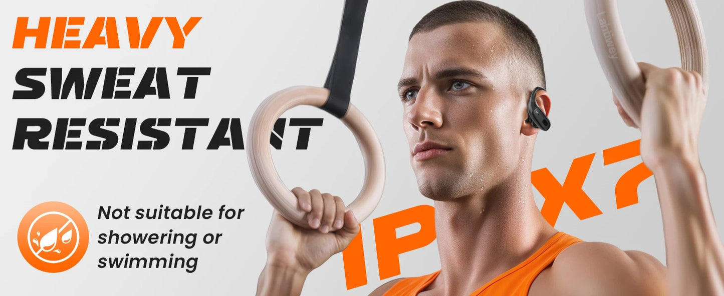 Sports Bluetooth 5.3 Headphones Wireless Earbuds Ear Buds with ENC