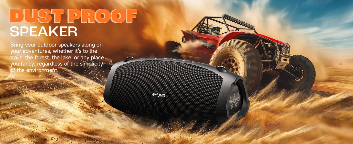 W-KING X10 Bluetooth Speaker, 120W Max Portable Loud Speakers Wireless
