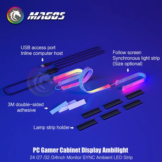 Skydimo Monitor Ambilight Lights PC E-Sport Gamer Ambient RGB Strip, Desktop