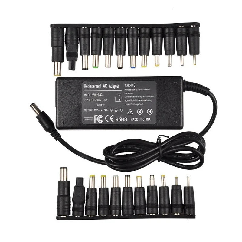 Universal Laptop Adapter Charger Set 23 Detachable Plugs Multiple Models