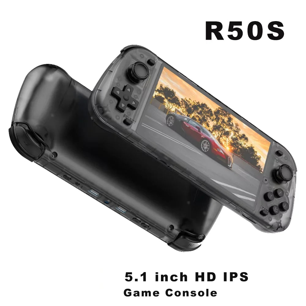 R50S Retro Handheld Console Classic Game 5.1 inch HD IPS Screen