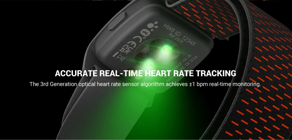 COOSPO HW9 Armband Heart Rate Monitor with HR Zones/Calories HRM