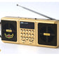 Portable FM Radio Rechargeable Battery Wireless Speaker Support TF USB MP3