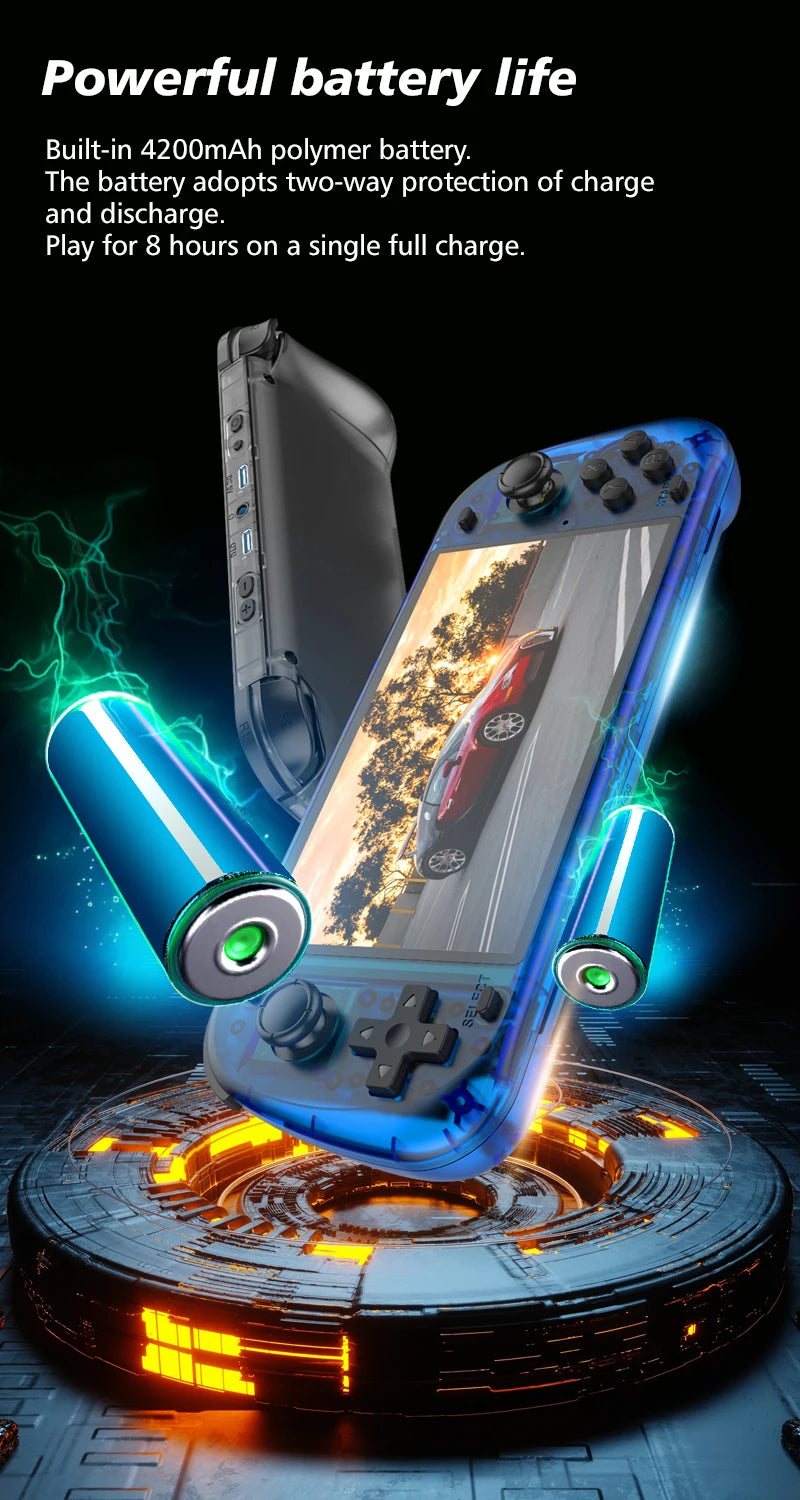 R50S Retro Handheld Console Classic Game 5.1 inch HD IPS Screen