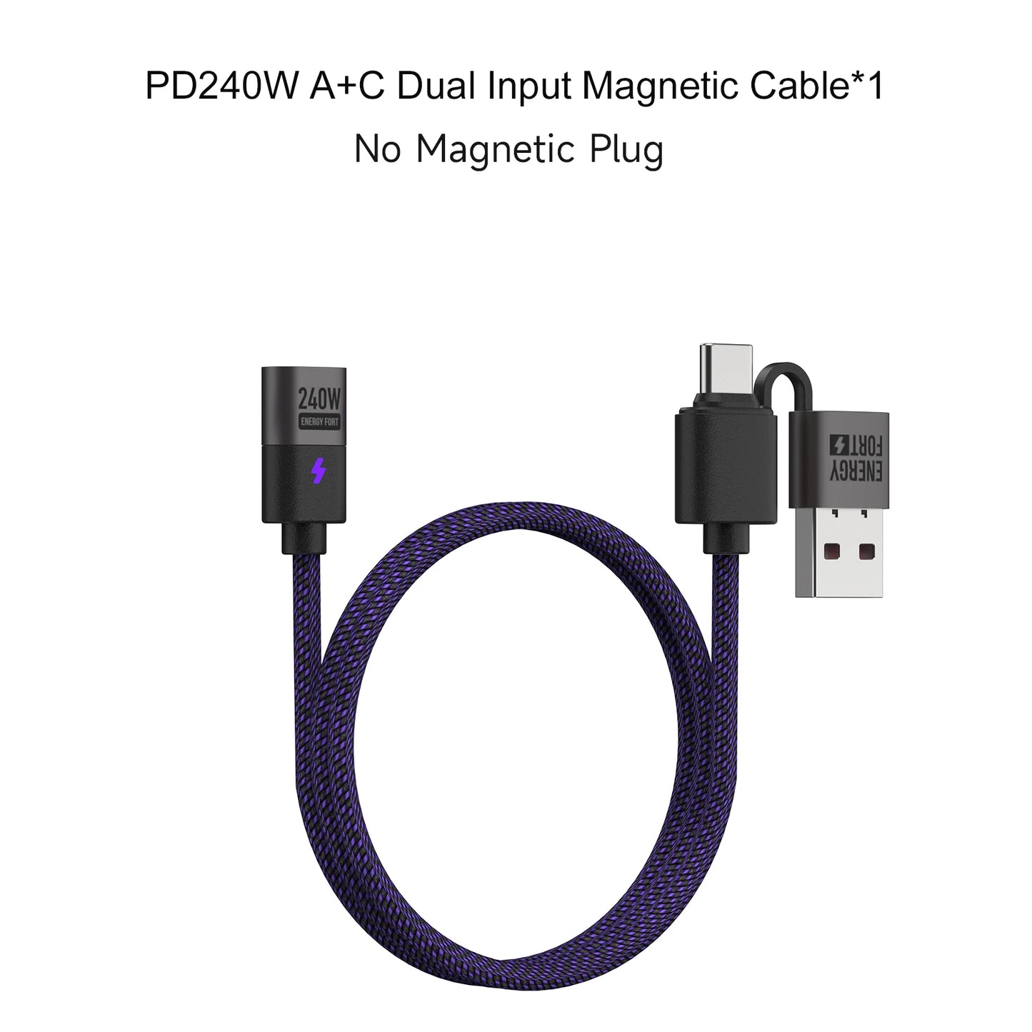 240W Magnetic Phone Charger Magnetic USB C Charging Cable 480Mbps Data