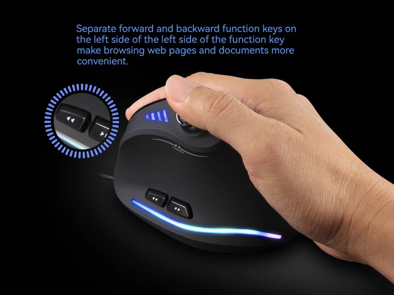 Upright Mouse 11 Key Optical Mouse Programming Gaming Mouse