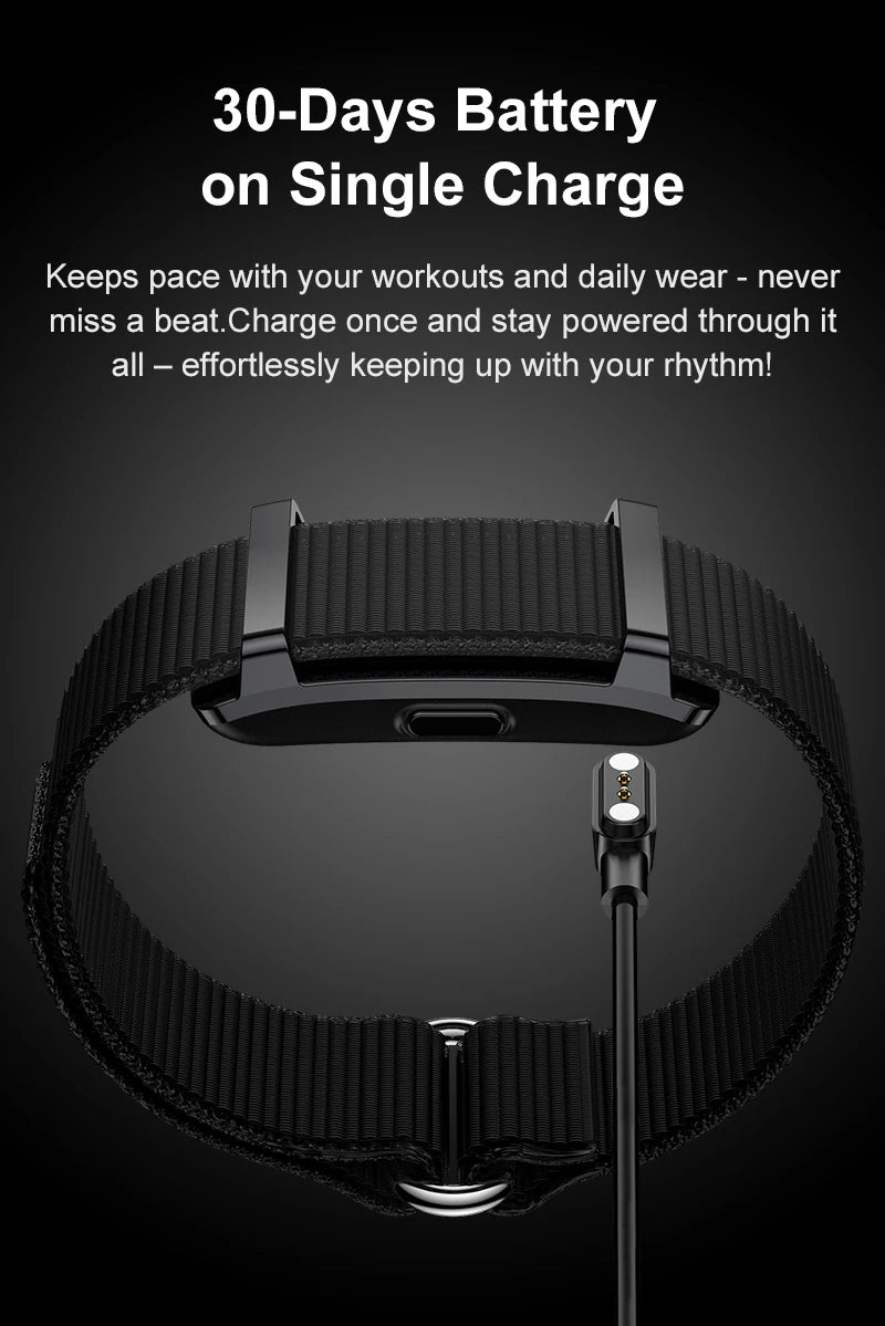 Smart Bracelet Sports Fitness Tracker Health Monitoring Step Count Heart