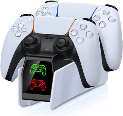 RGB Controller Charging Station For PS5 Dual Fast Charger RGB Indicator Charging
