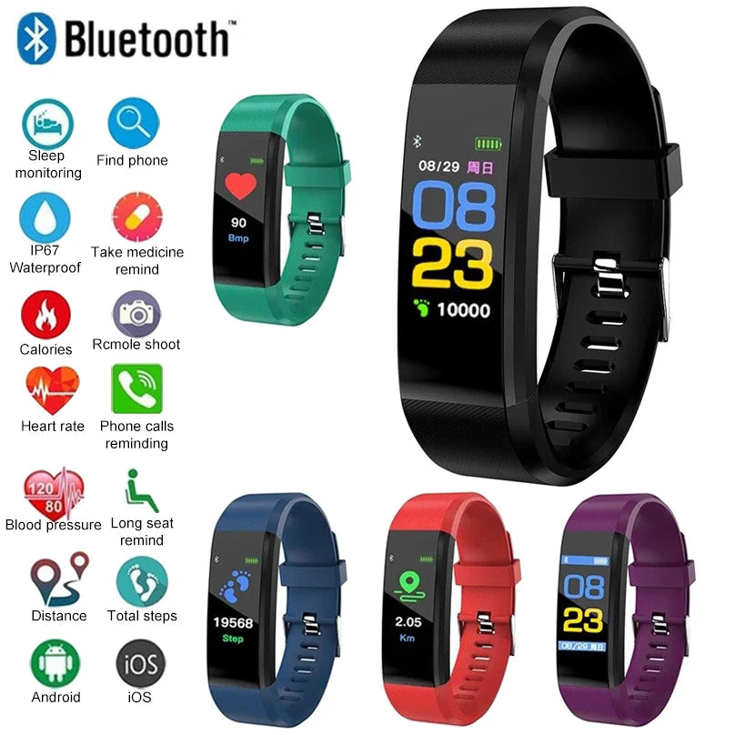 New Smart Band Blood Oxygen Blood Pressure Heart Rate Monitoring Bracelet