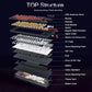 Pro Bluetooth mechanical keyboard 80% TKL low noise switch RGB backlit PBT
