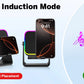 Wireless Induction Speaker 8 RGB Lights HIFI Sound Portable Bluetooth Phone
