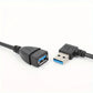 USB 3.0 Right Angle Extension Cable High-Speed Data & Fast Charging