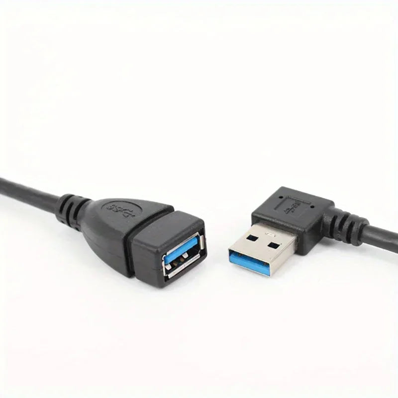 USB 3.0 Right Angle Extension Cable High-Speed Data & Fast Charging