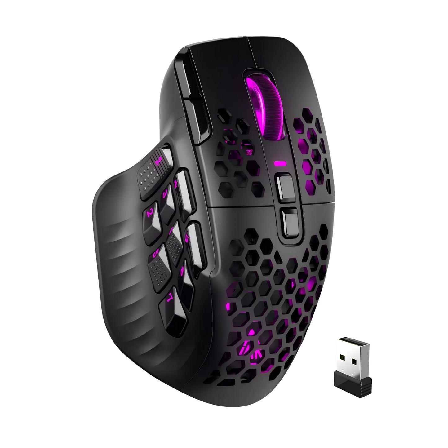 Pro Wireless MMO Gaming Mouse Programmable Macro Wireless mouse
