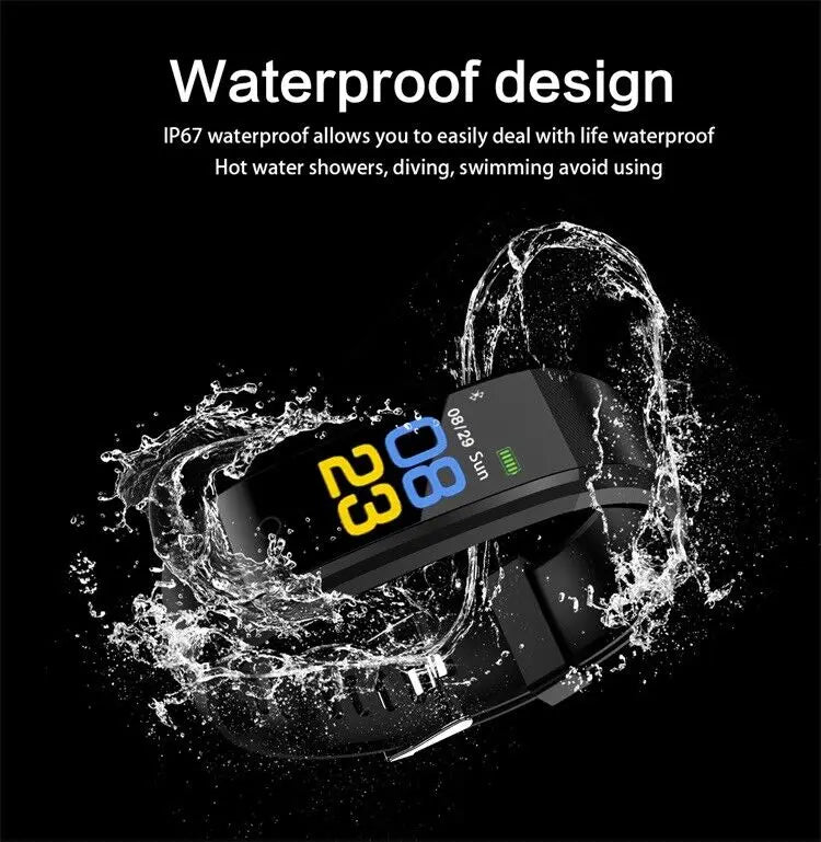New Smart Band Blood Oxygen Blood Pressure Heart Rate Monitoring Bracelet