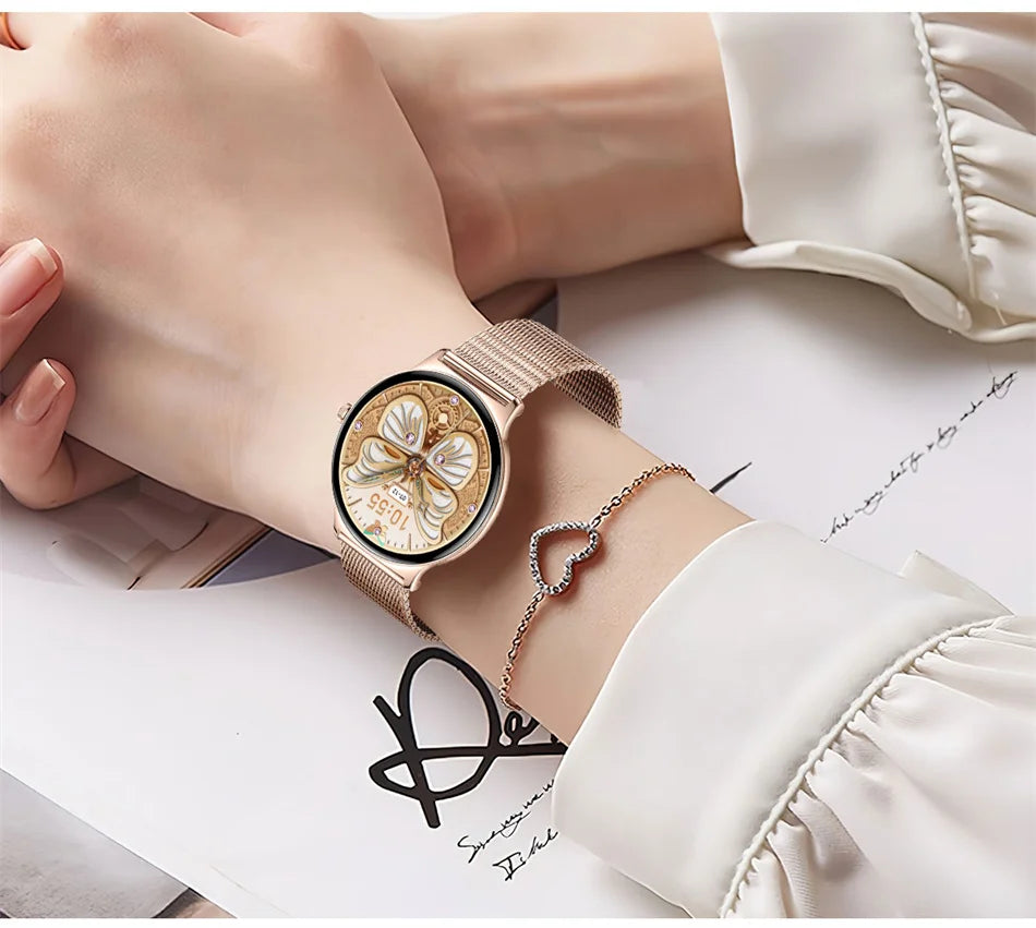 ChiBear Ultra Thin Fashion Smart Watch Women Screen Always Display Time
