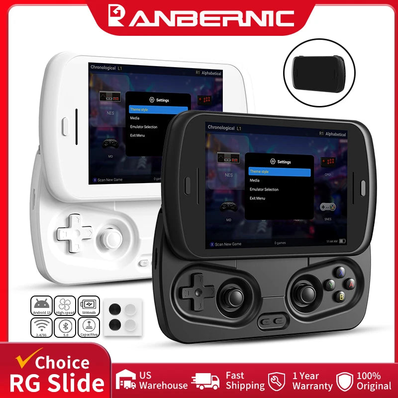 Anbernic RG Slide Retro Handheld Game Console 4.7" LTPS In-Cell Android Video
