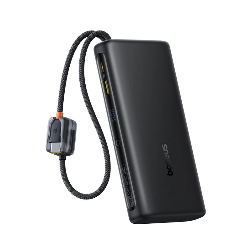Power Bank Built-In Dual USB-C Cable Fast Charge Digital Display Power Bank