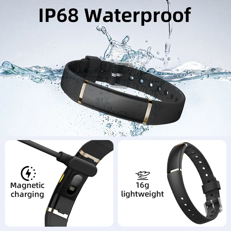 New Fashion Bluetooth Smart Bracelet Health Heart Rate Sleep Stress Monitoring