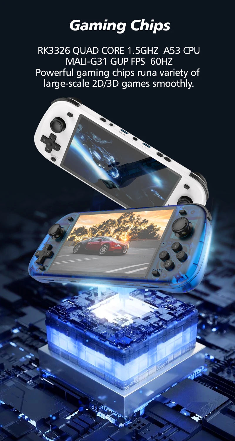 R50S Retro Handheld Console Classic Game 5.1 inch HD IPS Screen