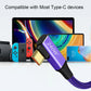PD 240W USB Type C to Type C Fast Charging Cable For iPhone Macbook