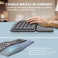 Ergonomic 2.4G Wireless Keyboard Comfortable Natural Bluetooth Keyboard