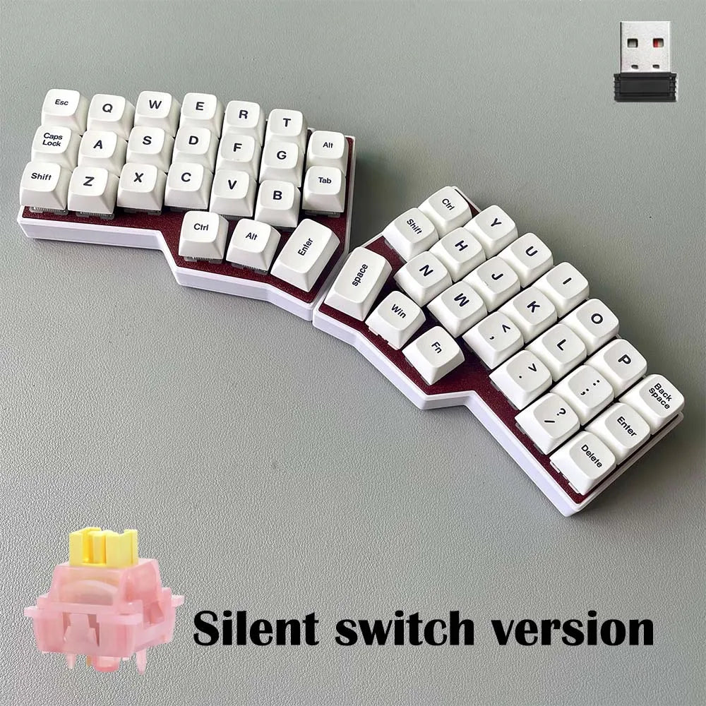 CORNE V4 2.4G Wireless Split Ergonomic MX Mechanical Keyboard Hot-swappable