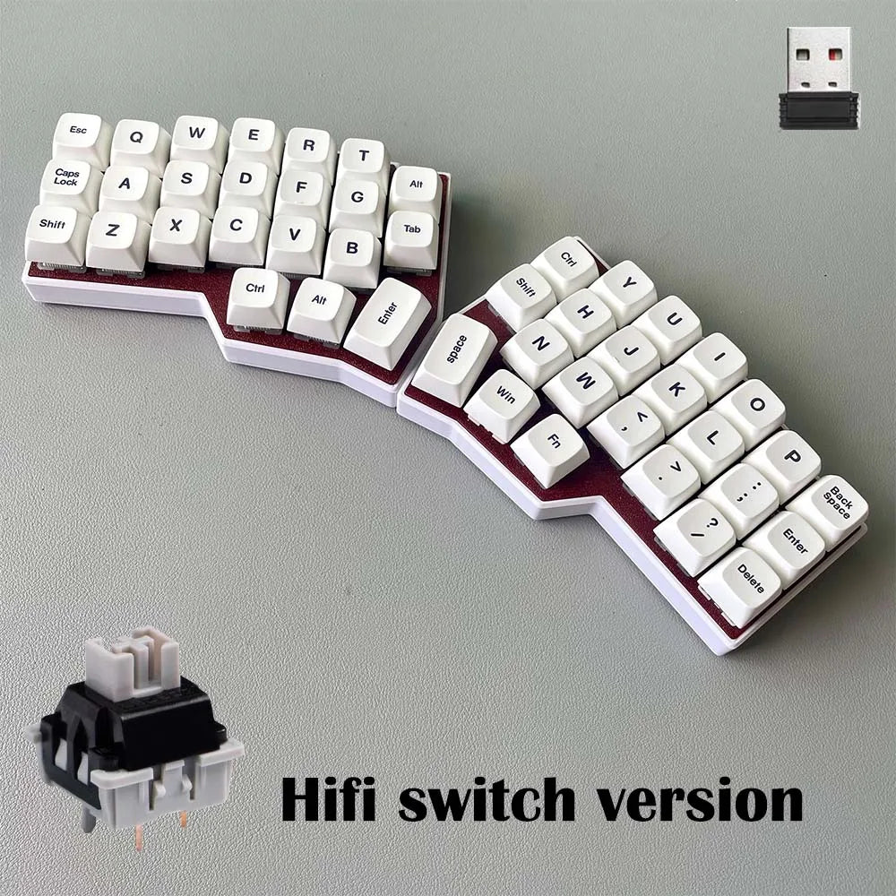 CORNE V4 2.4G Wireless Split Ergonomic MX Mechanical Keyboard Hot-swappable