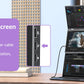 Dual Portable Monitor FHD Laptop Screen Extender Folding Stacked Monitors