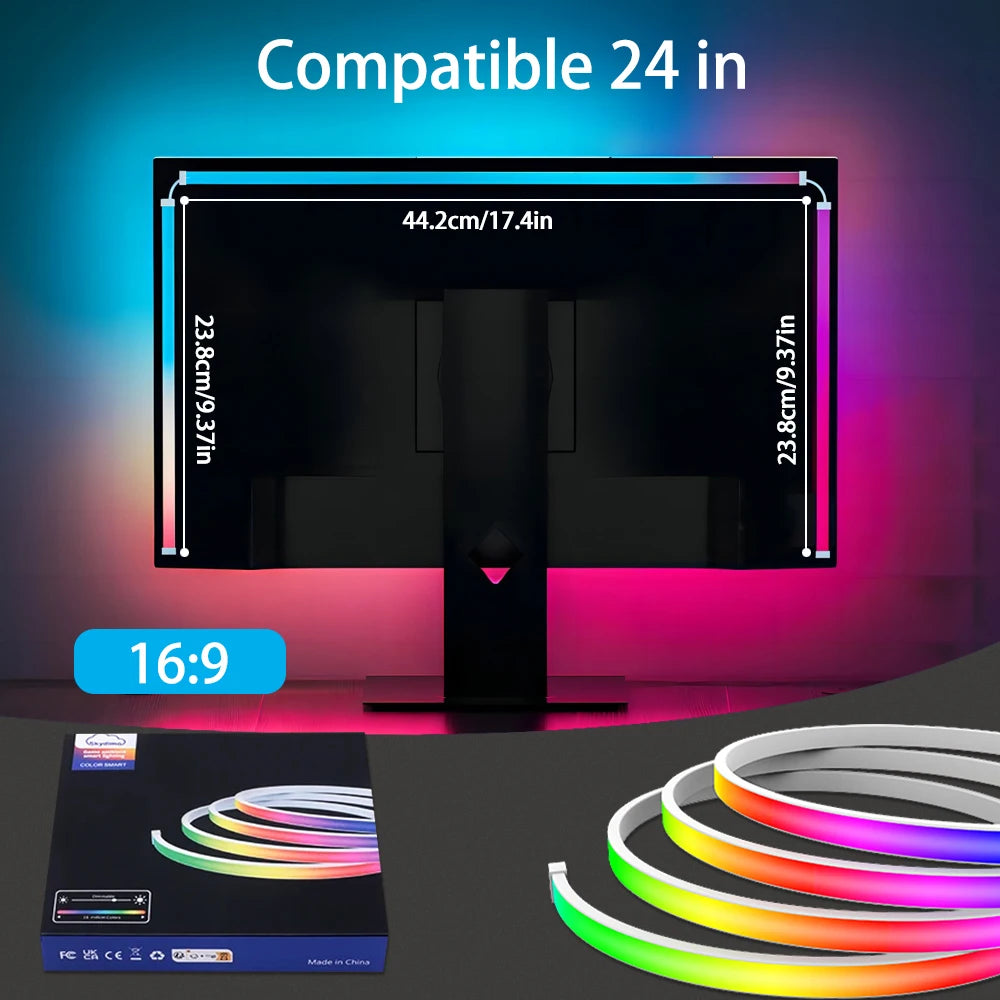 Smart Gaming LED Strip Lights Computer Sync Light Strip Monitor RGB Screen LED