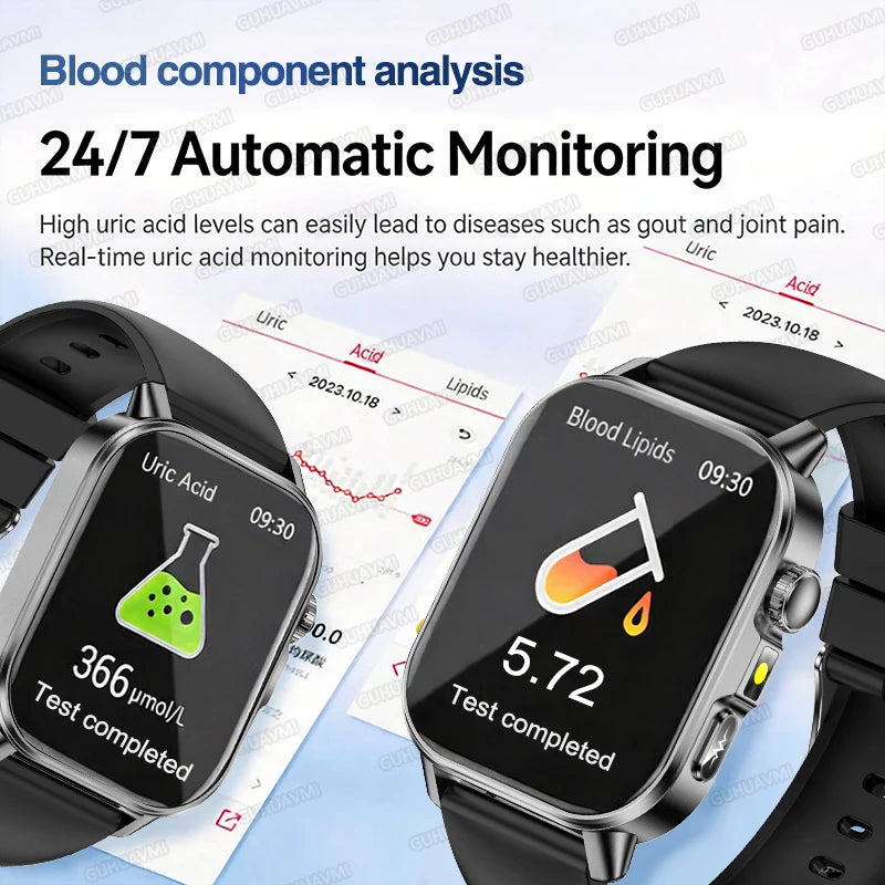New Men Accurate Health Diagnosis ECG Smart Watch Blood Pressure Smartwatch