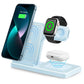 3 In 1 Wireless Charging Station Magnetic Fast Charging 18W Foldable