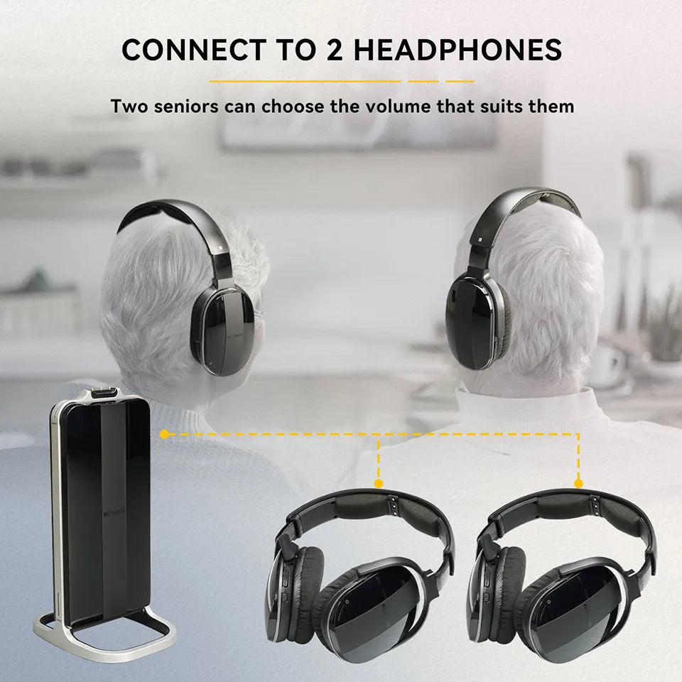 Wireless Headphone Bluetooth Headset for Mobile Phone Computer TV Earphone