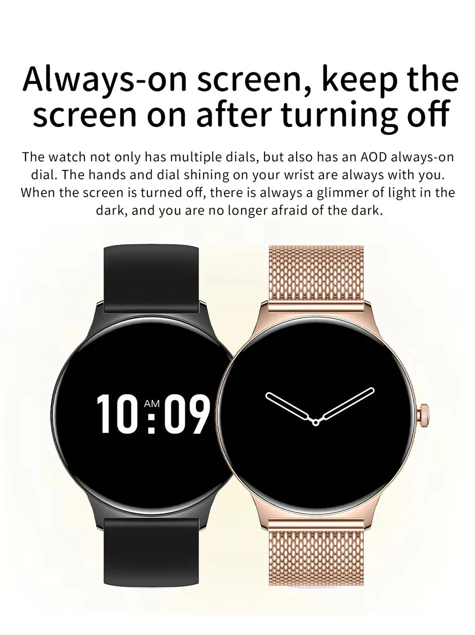 ChiBear Ultra Thin Fashion Smart Watch Women Screen Always Display Time