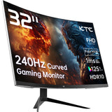 Curved Gaming Monitor Ports VESA,Tilt Adjustable Monitor