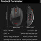 USB Wired RGB Gaming Mouse 24000 DPI SG8960 19 buttons programmable game